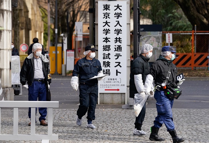 Tres heridos por arma blanca en una universidad de Tokio en el inicio de la Selectividad