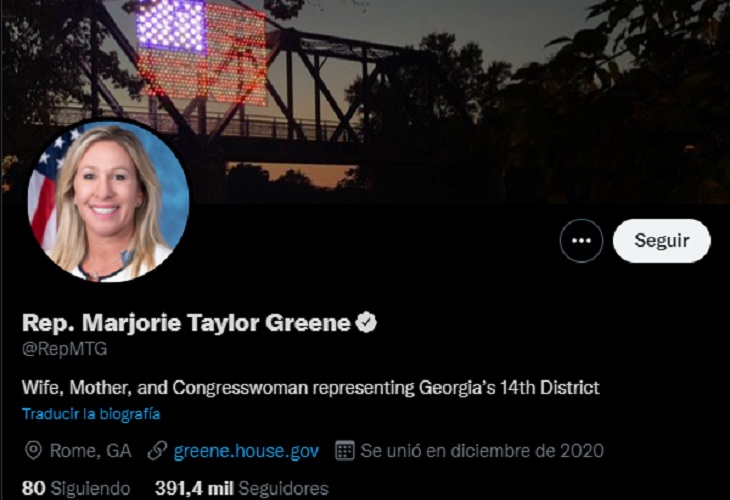 Twitter cancela cuenta de una legisladora de EE.UU. por desinformar sobre covid-19