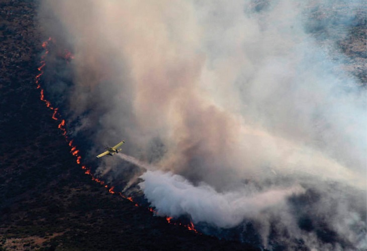 Un tercer incendio procedente de Portugal afecta al parque de Serra do Xurés
