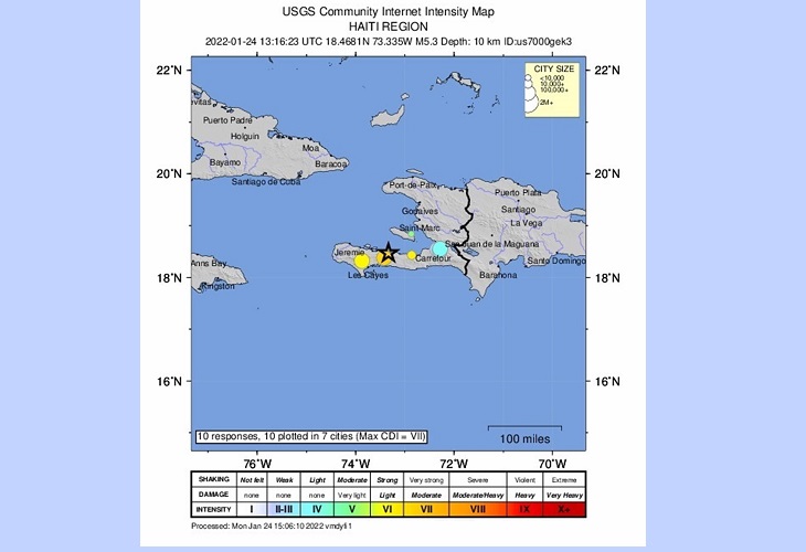 Varios terremotos en el sur de Haití causan al menos dos muertes