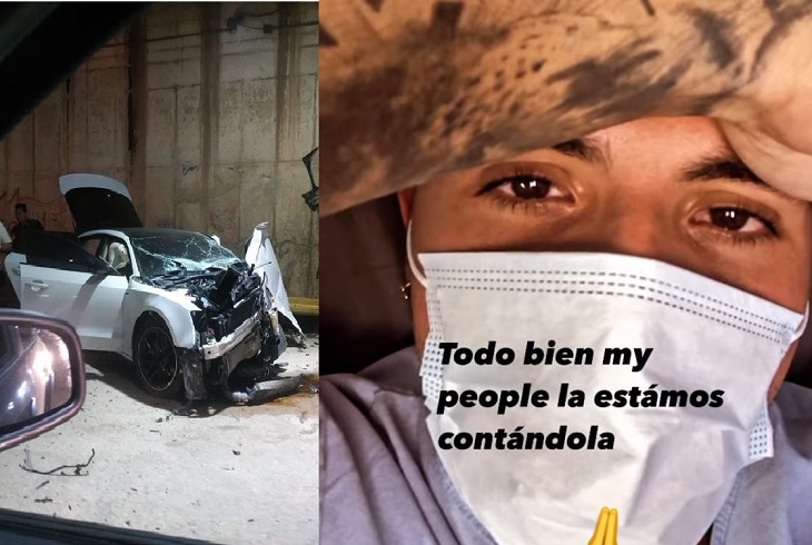 Cris Rodríguez sufrió aparatoso accidente en la avenida Circunvalar