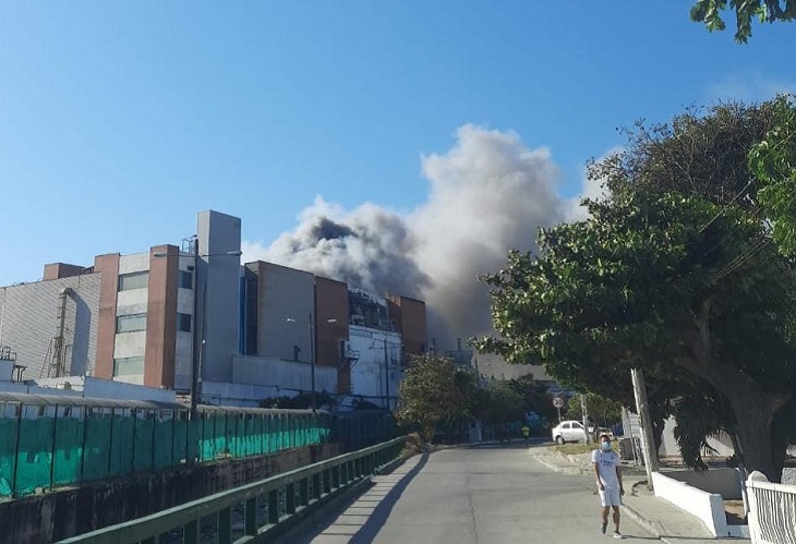 Controlan conato de incendio en sede de Procaps, en el norte de Barranquilla