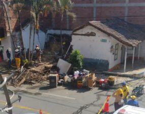 Pipeta de gas explotó y se llevó la mitad de una casa en Itagüí