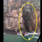 Acantilado se desprende en lago de Furnas y causa muerte y heridas a turistas