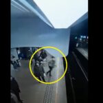 Mujer es lanzada de un empujón a la vía del Metro de Bruselas y logra salvarse