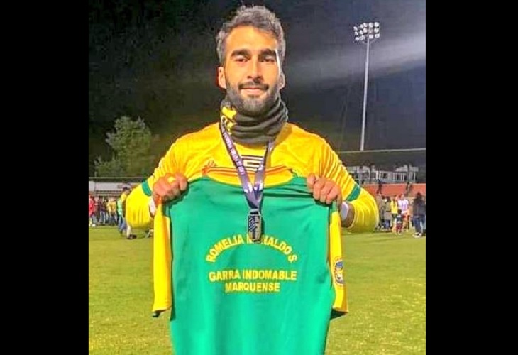 Marcos Menaldo, defensa del Deportivo Marquense, murió en un entrenamiento