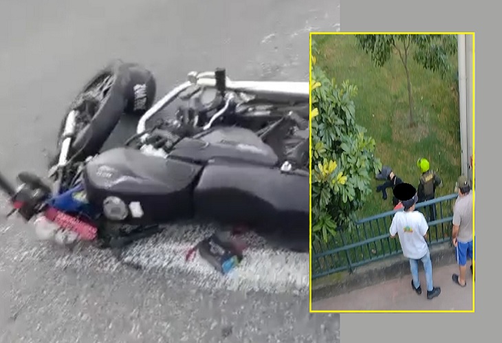 Motociclista pierde la vida en el Puente de la Madre Laura, en Medellín