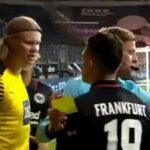 Erling Haaland y el reclamo en 'perfecto' español que le hizo a Rafael Borré