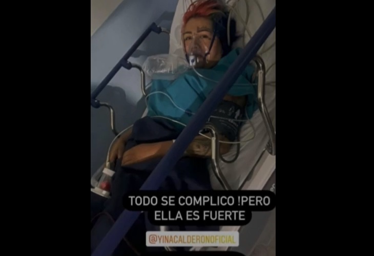 Yina Calderón tuvo que ser hospitalizada tras cirugías a las que se sometió