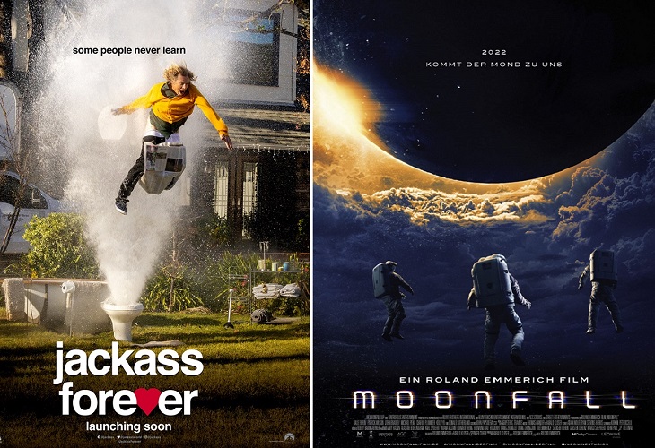 Jackass Forever y Moonfall intentarán destronar a Spider-Man