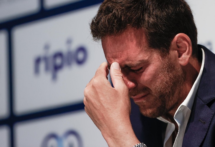 Juan Martín Del Potro ensaya su adiós a las canchas