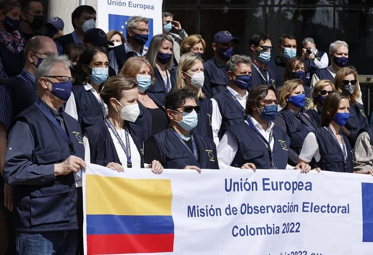 La UE empieza el despliegue de la primera misión electoral para las elecciones en Colombia