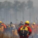 Las lluvias frenan el avance de los incendios en el noreste argentino