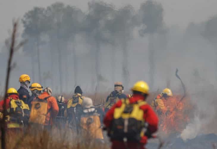 Las lluvias frenan el avance de los incendios en el noreste argentino