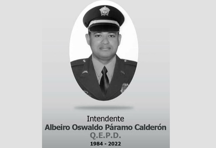 Albeiro Oswaldo Páramo, el intendente de la policía acribillado en Villavicencio