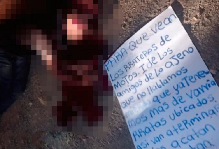 En Tierralta asesinaron a Cesar Calderín y dejaron un cartel