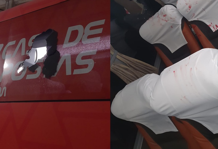 Lanzan bomba al bus del Esporte Clube Bahia, un jugador está herido de gravedad