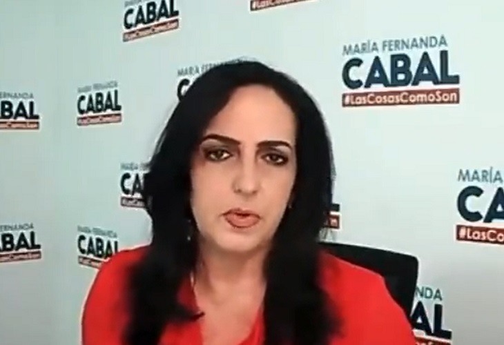 Audio de María Fernanda Cabal hablando mal de Iván Duque