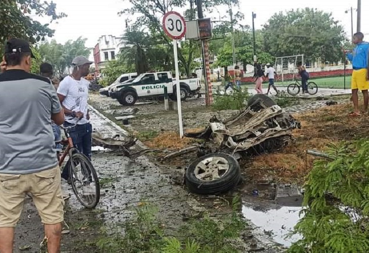 Carrobomba en Padilla, Cauca, fue detonado cerca a iglesia