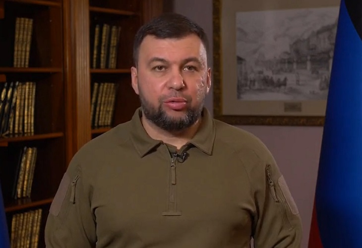 Denis Pushilin, líder rebelde en Ucrania ordena “movilización general” de tropas