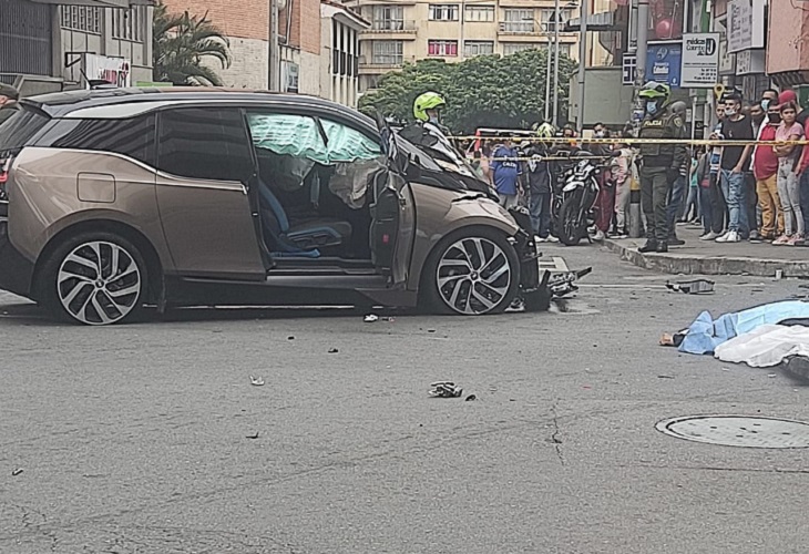 Guarda de Security and Protection murió arrollado en El Palo, centro de Medellín