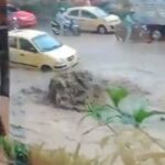Se desbordó la calle 30, a la altura de Premium Plaza, en Medellín