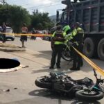 Motociclista muerto en accidente en la vía Girón-Palenque