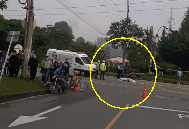 En Rionegro, motocicleta mató a peatona en sector Los Colegios