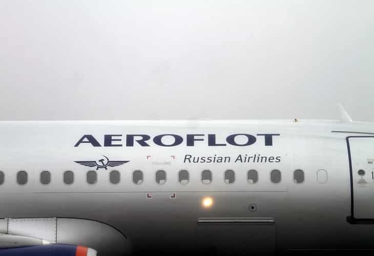 Aeroflot suspenden todos sus vuelos internacionales excepto a Minsk