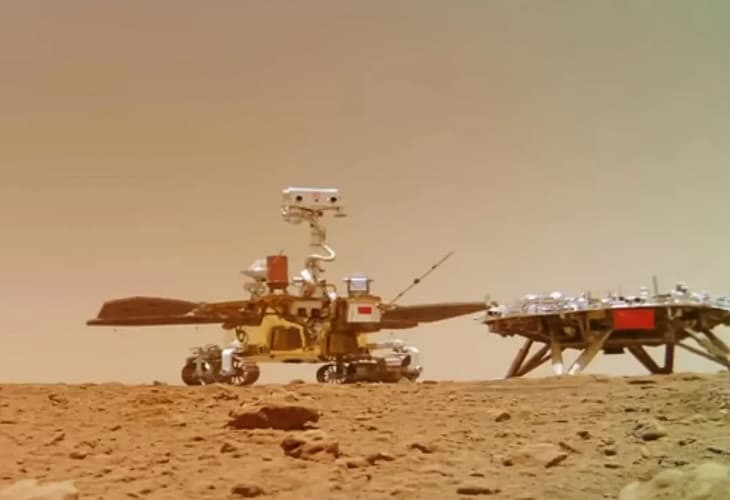 China publica nuevas imágenes de la superficie de Marte