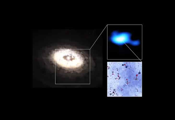 Descubierta la mayor molécula en un disco de formación de planetas