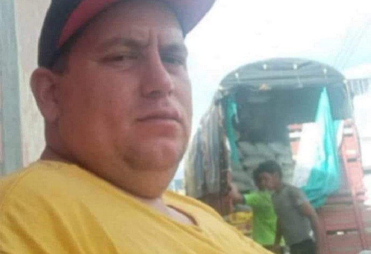 Diego Camilo Ramos, el conductor de camión que murió en Alto de la Línea