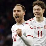 Eriksen marca a los dos minutos de su regreso con la selección de Dinamarca