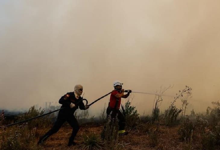 Se desata un gran incendio forestal en el Occidente de Cuba