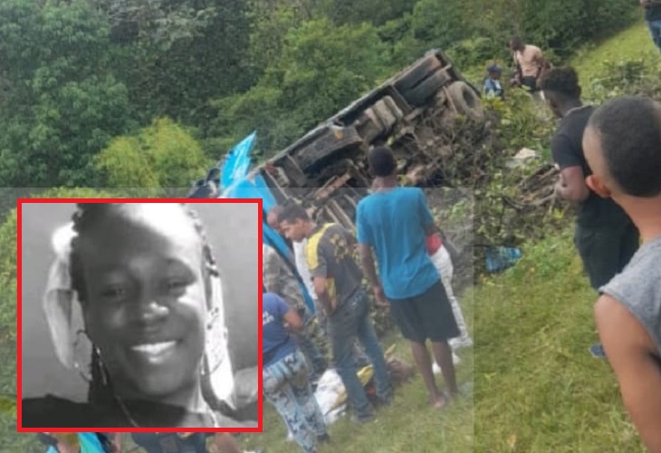 Fernanda Mosquera murió en accidente de bus que cayó a barranco, en Jamundí