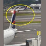 Captan miedoso aterrizaje de emergencia de avión de Latam en Rionegro