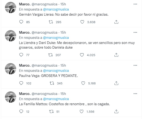 Un joven mesero bogotano delata a los famosos más groseros que atendió