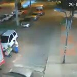 Instante en que se dio la explosión en CAI de Arborizadora Alta, en Ciudad Bolívar