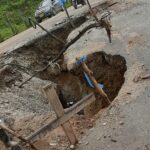Vía La Bonita: hundimiento en la vía Amagá-Fredonia este 31