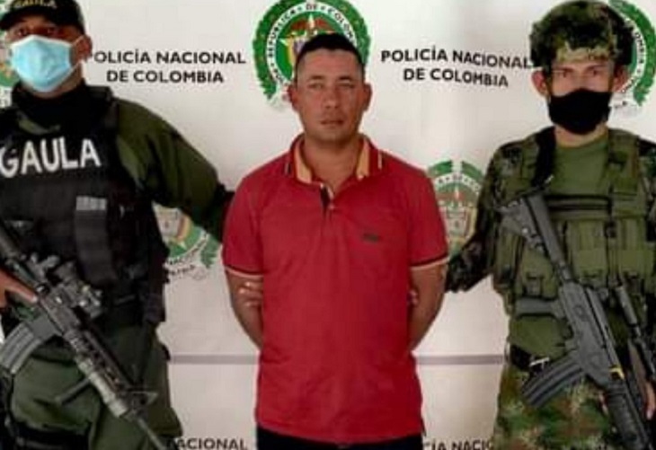 Alias Polvo Triste fue capturado en Planeta Rica, Córdoba