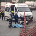 Motociclista murió en accidente con camión, en la entrada de Girardota