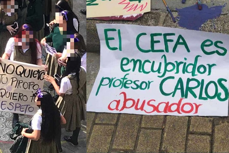 Estudiantes del CEFA denuncian con plantón a profesor que las acosa