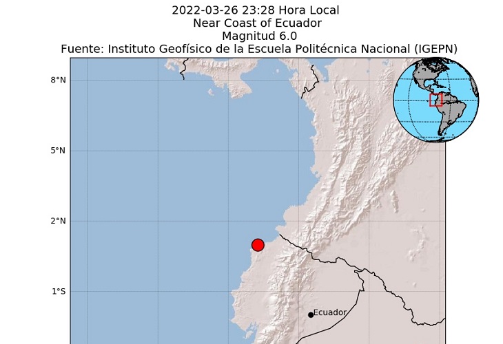 Fuerte temblor en Ecuador sacudió a Pasto y otros municipios de Nariño