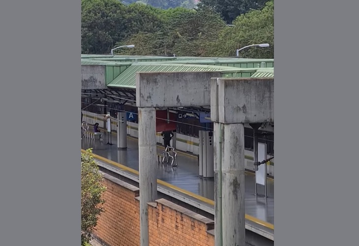 Una mujer perdió la vida el domingo al caer a la vía del Metro en Estación Itagüí