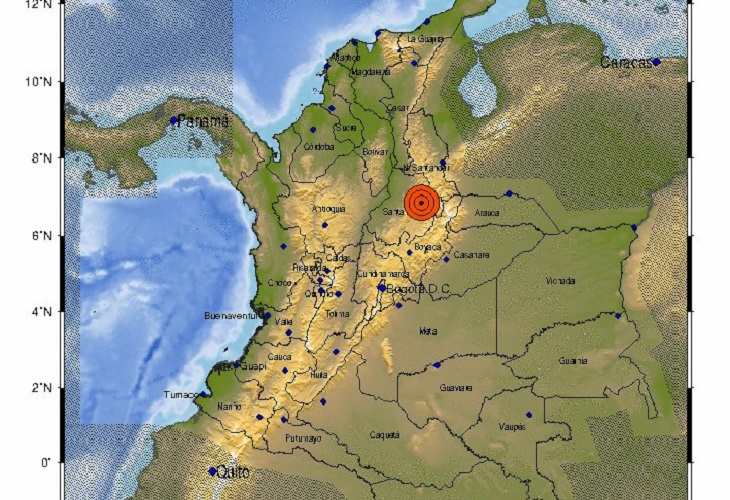 Potente temblor sacudió varias ciudades de Colombia este lunes 7