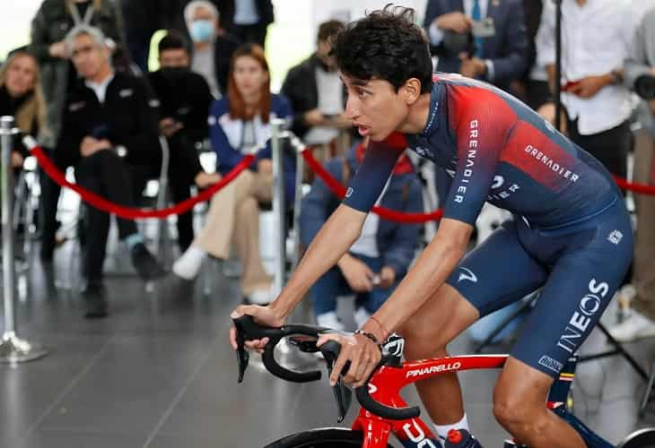 Egan Bernal vuelve a subirse a una bicicleta y sueña con competir este año