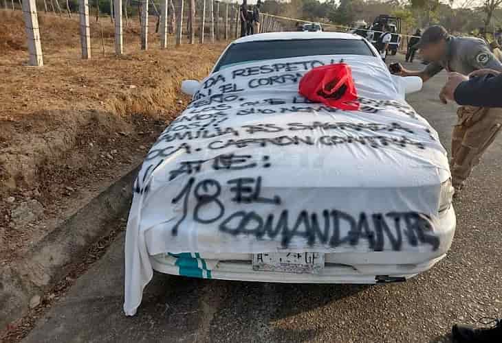 Hallan cinco cuerpos sin vida dentro de taxi en estado mexicano de Guerrero