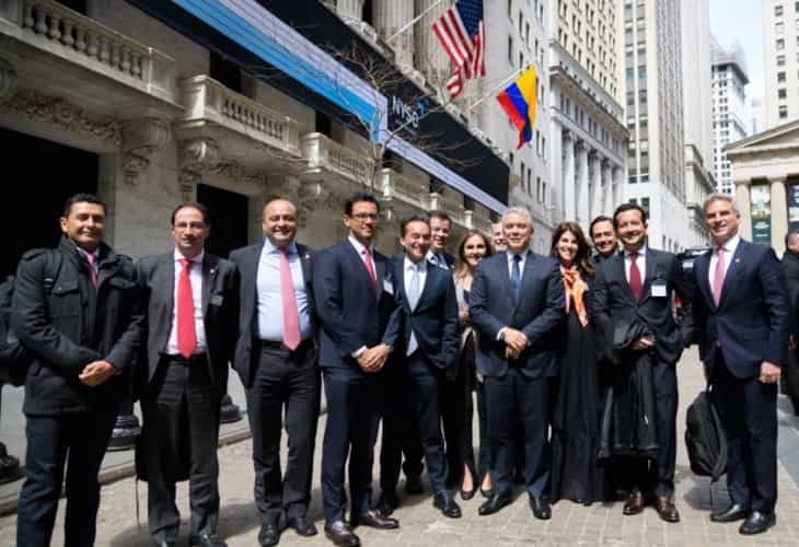 Iván Duque promociona a Colombia ante los inversores en el corazón financiero de Nueva York