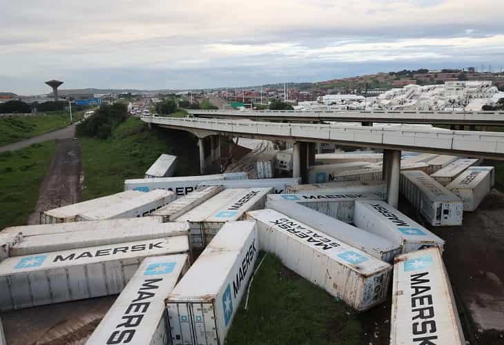 Los muertos en las inundaciones en Sudáfrica suman 443, con 63 desaparecidos