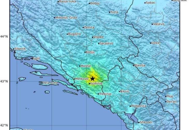 Un muerto en un sismo de magnitud 5,7 en la ciudad bosnia de Stolac